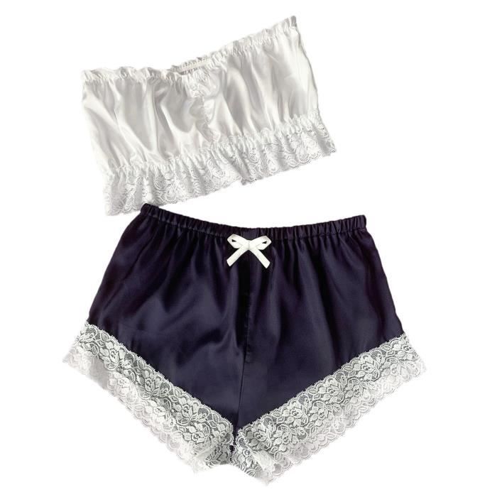 Femmes Mode L Gante Lingerie Sexy Dentelle Blanche Gaze Sous V Tements