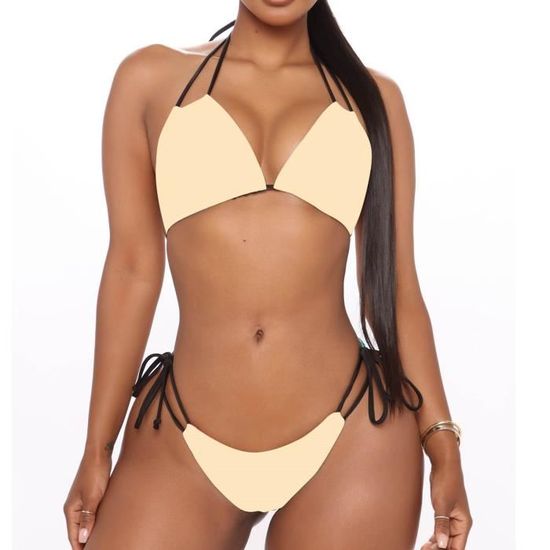 Bikini Maillot De Bain Sexy De Maillot De Bain Sexy De Couleur Unie De