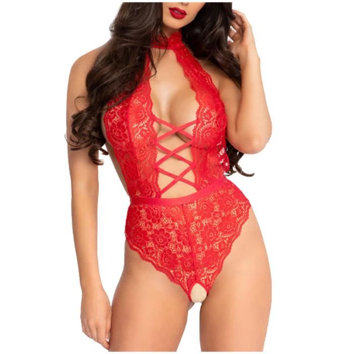 Mesdames Sexy Lingerie Sexy Black Dot Mesh Lace Suit Passion Clothes