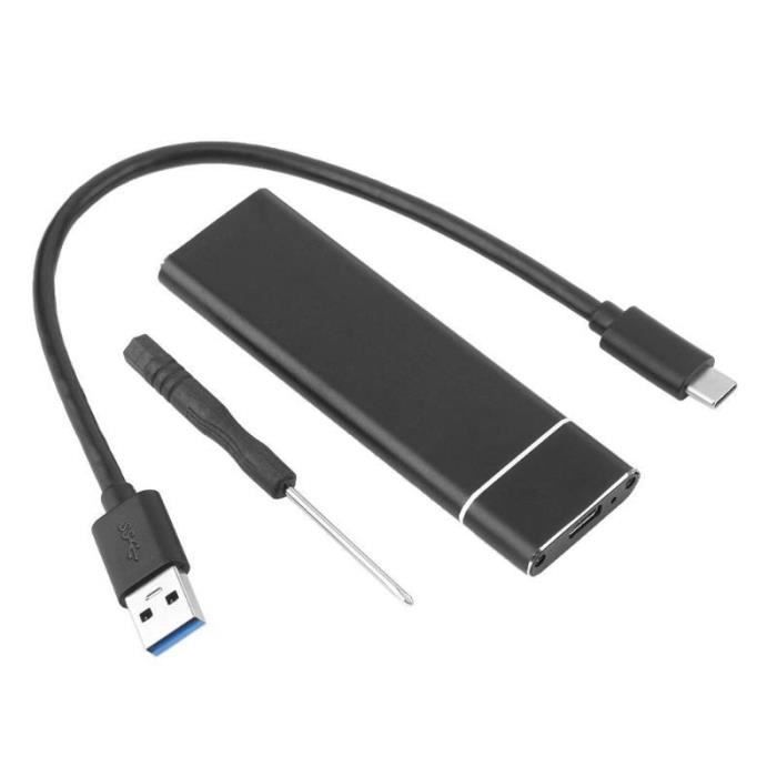 Boîtier De Disque 6 Go-S Boîtier Ssd Usb 3.1 Type-C À M.2 Ngff - Noir