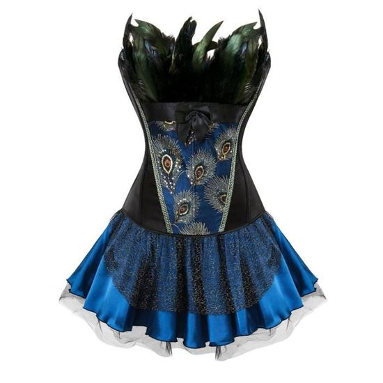 Bustier Femme Bustier Brod En Plumes De Paon Pour Femmes Lingerie Sexy