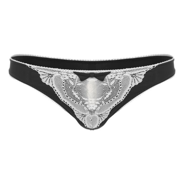 Yonghs Homme String Dentelle Sissy Tanga Gay Sous V Tement Jockstrap