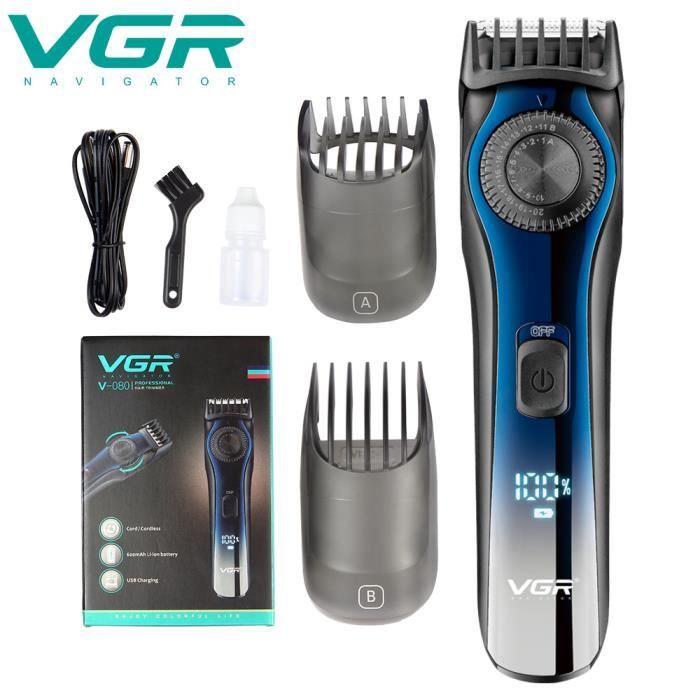 Tondeuse Cheveux homme multi-usages VGR Tondeuse a barbe,tondeuse cheveux babyliss Tondeuse à cheveux Étanche Sans fil