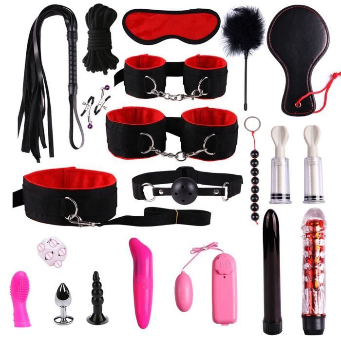 Vibrant Fouet Corde Costume Anal Plug Anal Vibrateur Sex Toys Set Kit