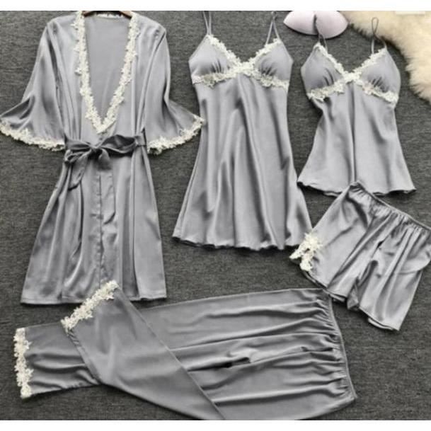 Sasaquoy Nuisette Deshabille Femmes Setq Dentelle Lingerie De Nuit