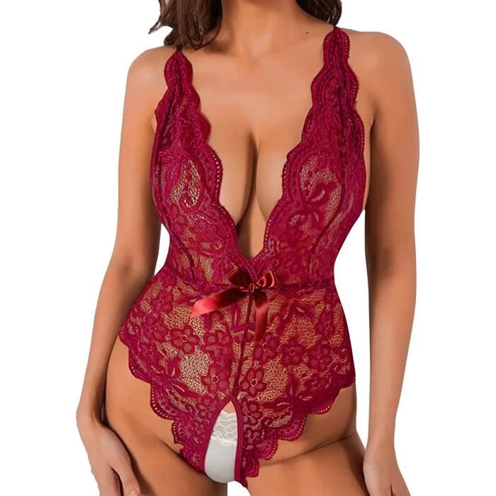 ENSEMBLE LINGERIE Générique Lingerie Sexy Femme Lingerie Une Pièce en