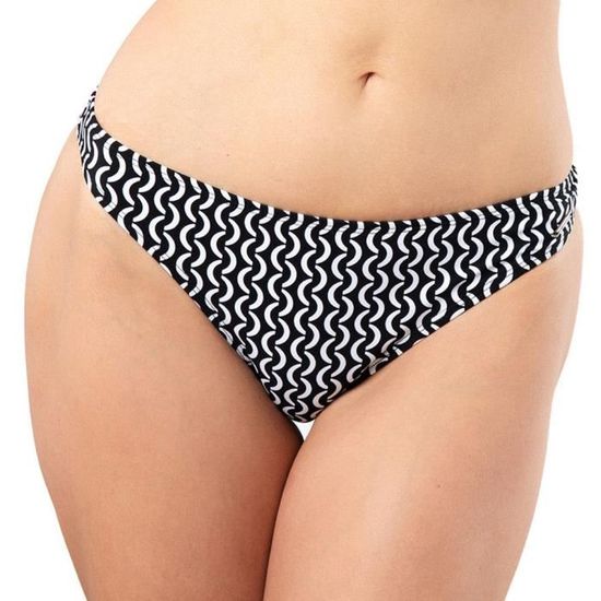 Bas de Bikini Noir blanc Femme Sun Project Basic Black Cdiscount Prêt