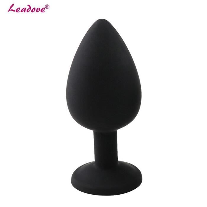 Plug Anal En Silicone En Forme De C Ur Rond En Acier Inoxydable Bijoux