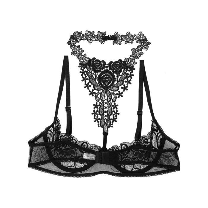 Ensemble De Lingerie Femme Freebily Sexy Soutien Gorge Sein Nu