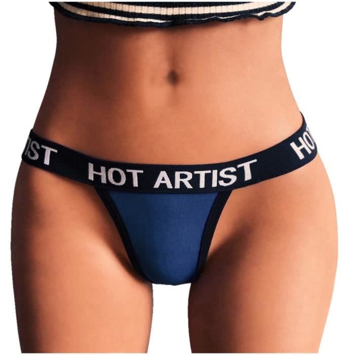 Femmes Lingerie G String Lettre M Moires Sous V Tements Culottes T String Strings Knick N