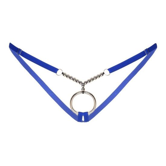 YOOJIA G String Homme T Back Ficelle O Ring Sexy Sous vêtement Lingerie Ouvert Jockstrap Thong