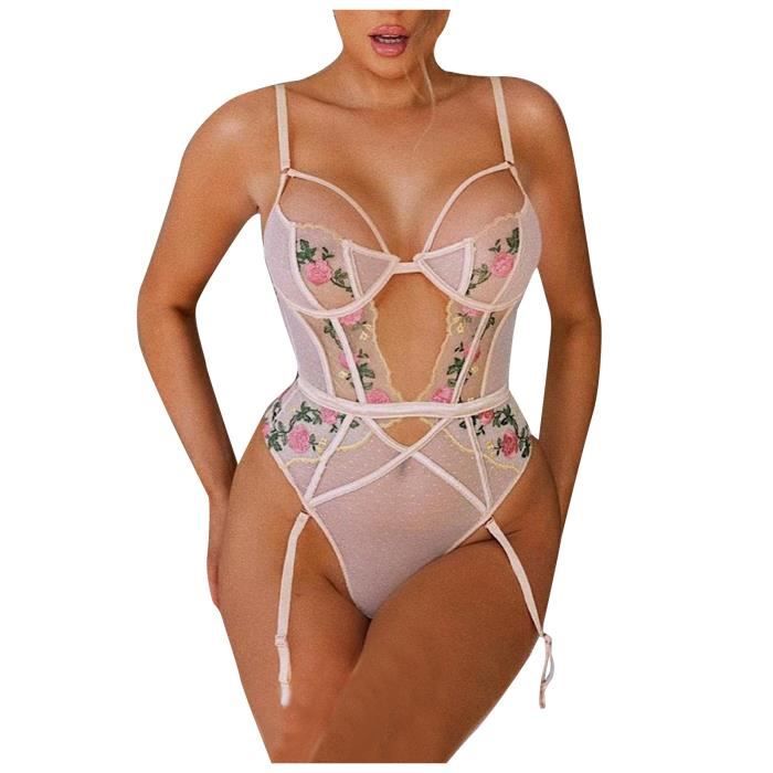 Mesdames mode lingerie sexy broderie couture dentelle sous vêtements
