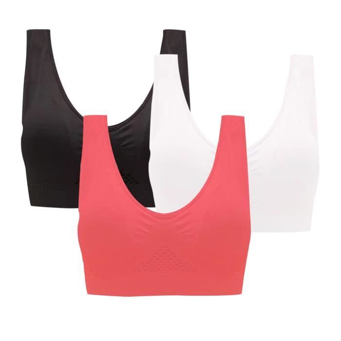 Sasaquoy Brassiere Lingerie Lot De Soutiens Gorge Sport Pour Femme