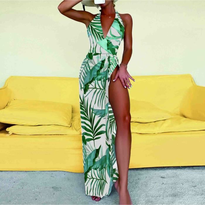 Mesdames Sexy Fashion Une Pi Ce Imprim E Grande Jupe Longue Maillot De Bain Bikini Deux Pi Ces
