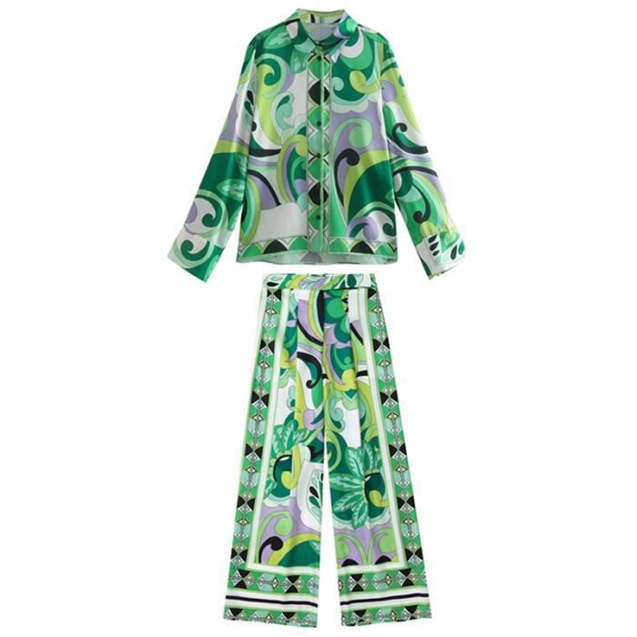 Vêtements lingerie TRAF Bermuda Imprimé pour Femme Short d Été Taille Haute Mode Streetwear