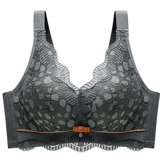 Sasaquoy Brassiere Lingerie Femmes Plus Size Sexy Lace Printing Non