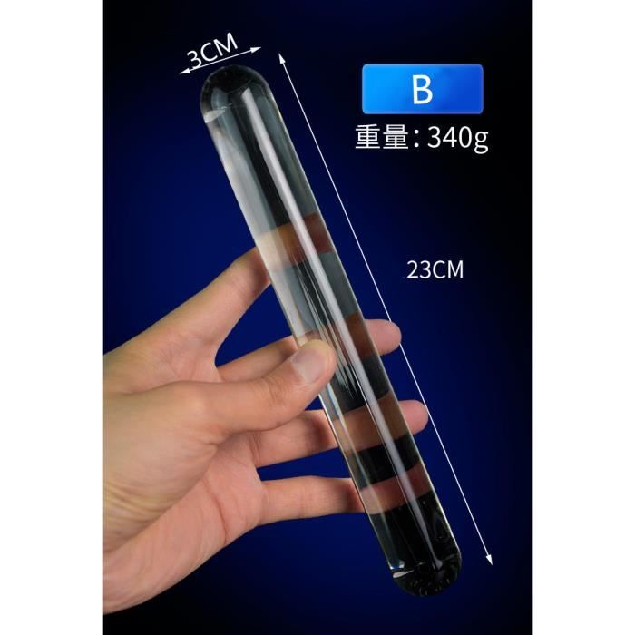 Godemichet Anal En Verre De Cristal Pour Femme P Nis Lisse Jouet Sexy