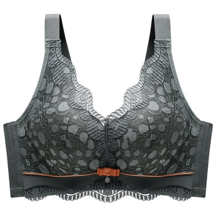 Sasaquoy Brassiere Lingerie Femmes Plus Size Sexy Lace Printing Non