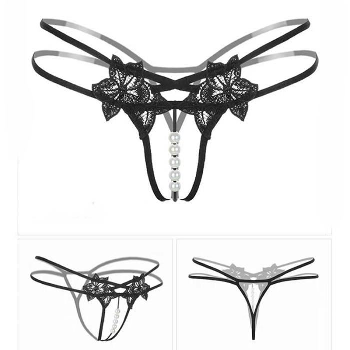 Culotte slip Culotte en dentelle brodée pour femmes sous vêtements sexy pour femmes lingerie en