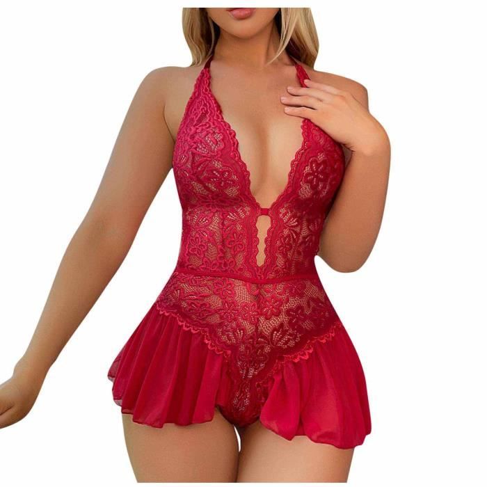 Mesdames Sexy Lingerie Sexy Black Dot Mesh Lace Suit Passion Clothes