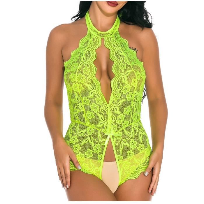 Femmes L Gantes Mode Sexy Lingerie Dentelle Gaze Sous V Tements