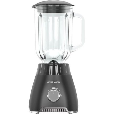 Blender - ARTHUR MARTIN - AMPB40 -Bol en verre gradué 1,5L - 400W - 2 vitesses + pulse - Gris