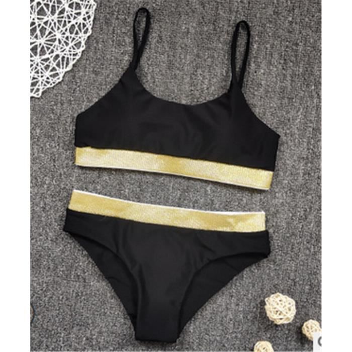 MAILLOT DE BAIN Bikini Sexy à paillettes et cristaux pour femmes