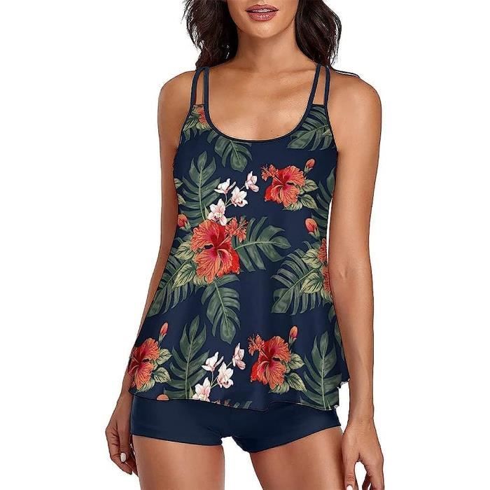 Maillot De Bain Pi Ces Femme Tankini Ensembles Maillots Push Up Bikini Set Imprim Sans
