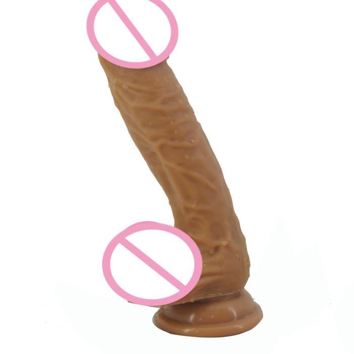 Dildo Gode R Aliste De Pouces Avec Ventouse Double Couche En