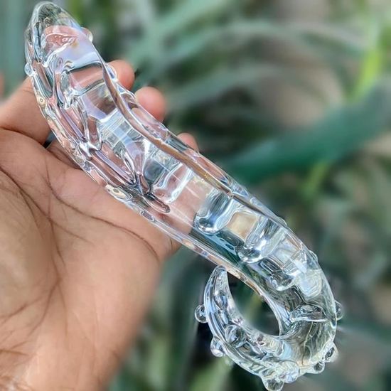 Gode En Verre De Clip R Aliste Pour Femme Et Couple P Nis Ducatif Plug Anal Jouets Sexuels