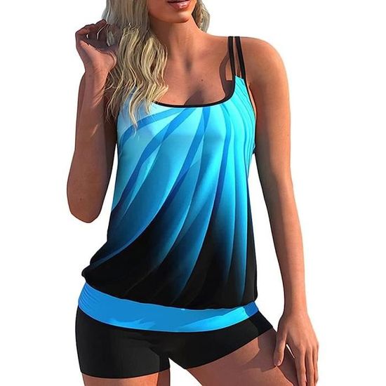 Maillot De Bain Pi Ces Femme Tankini Ensembles Maillots Push Up Bikini Set Imprim Sans
