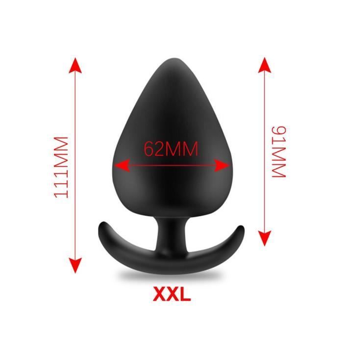Sextoy Plug Anal Silicone Godemichet Anal Anal Jouets Sexuels En Noir