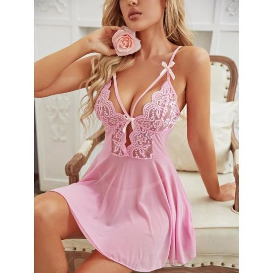 Lingerie En Dentelle Transparente Pour Femmes Sous V Tements Chauds
