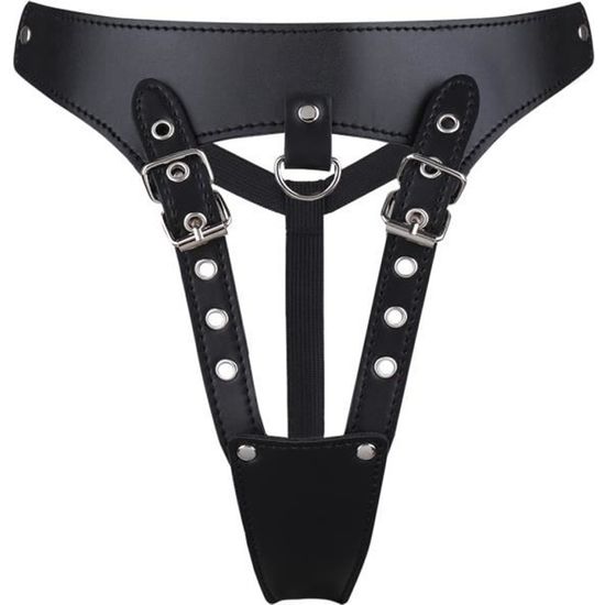 String Cuir Verni Sexy Homme Bondage Lingerie Ouverte Entrejambe