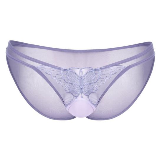 Iixpin Slip Transparent Homme Sexy Sissy String Dentelle Lingerie
