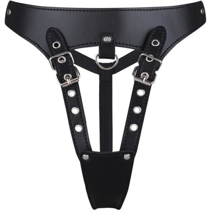 String Cuir Verni Sexy Homme Bondage Lingerie Ouverte Entrejambe