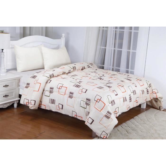 Couette imprimée Grimaldi 220x240 cm beige Beige