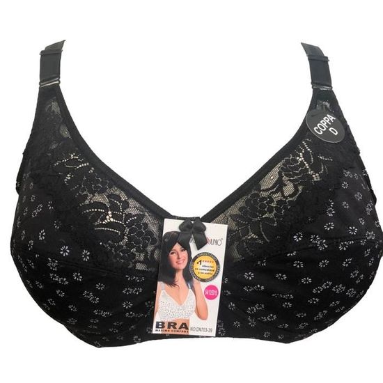 Soutien Gorge D Noir Coton Sans Armatures Petites Fleurs Lingerie Femme Noir Cdiscount Pr T