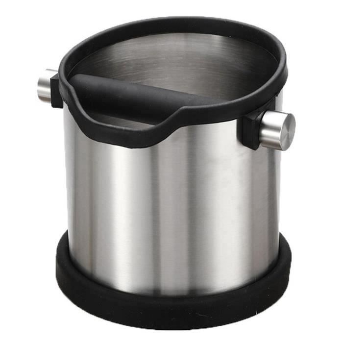 NEUFU 1800ml Boîte à Café En Acier Inox Coussin en Caoutchouc Antidérapant