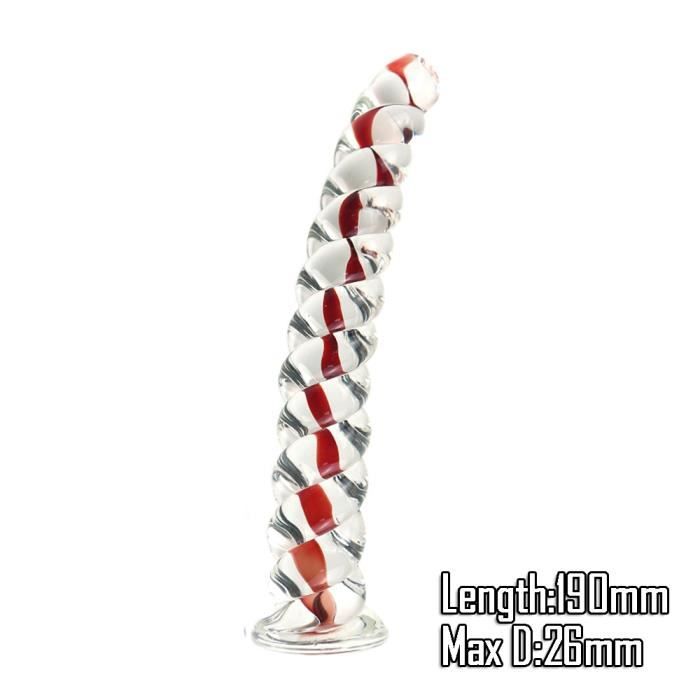 Pyrex Gode En Verre Cristal Bleu Pour Femme Faux P Nis Plug Anal Long