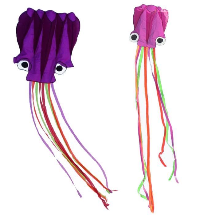 Octopus Long Tails Kite Premium Easy Flyer Activités de jeux de plein air avec des panneaux de TABLE ACTIVITE - JOUET D'ACTIVITE