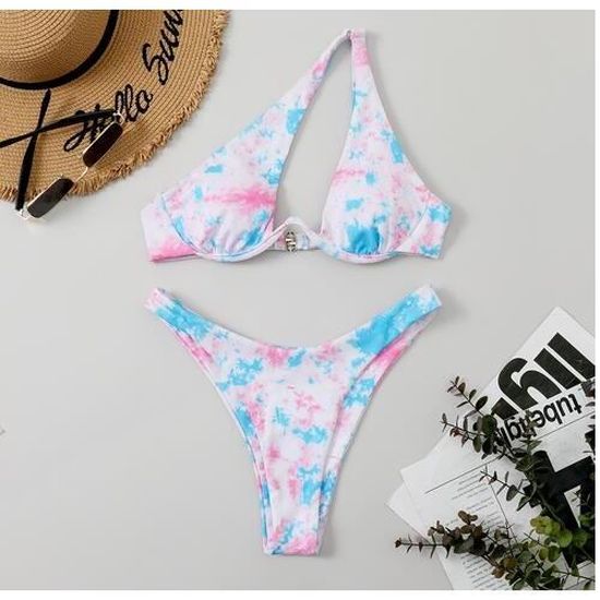 Bikini Swimsuit Maillot De Bain Asym Trique Paule D Nud E Sexy Frwl Cdiscount Pr T