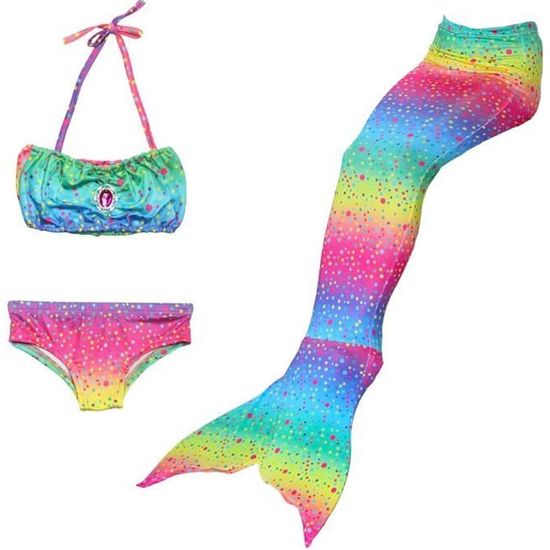 Maillot De Bain Queue De Sir Ne Bikini Mermaid Pi Ces Ensembles Bleu Cdiscount Pr T Porter
