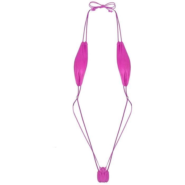 Femme Sexy Micro String Bikini Bresilien Body Lingerie Piece Maillot