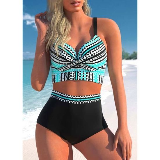 Maillots De Bain Femme Boho Deux Pi Ces Push Up Bikini Set Ensemble