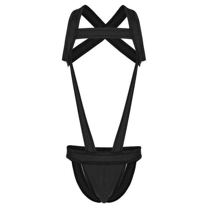 Dpois Body Sexy Homme Ouvert Jockstrap Gay Bulge Pouch Maillot De Crops