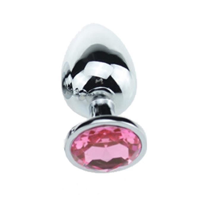 Rose Perles De Butin En Acier Inoxydable Bijou Anal Petite Taille En Cristal M Tallique