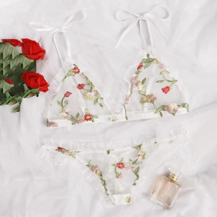 Soutien Gorge Nouvelle Mode Sexy String String V Tements De Nuit Sous V Tements Lingerie Fleur