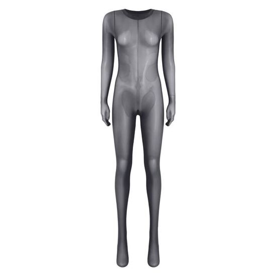 Iixpin Femme Lingerie Sexy Ouvert Entrejambe Bodystocking Transparent