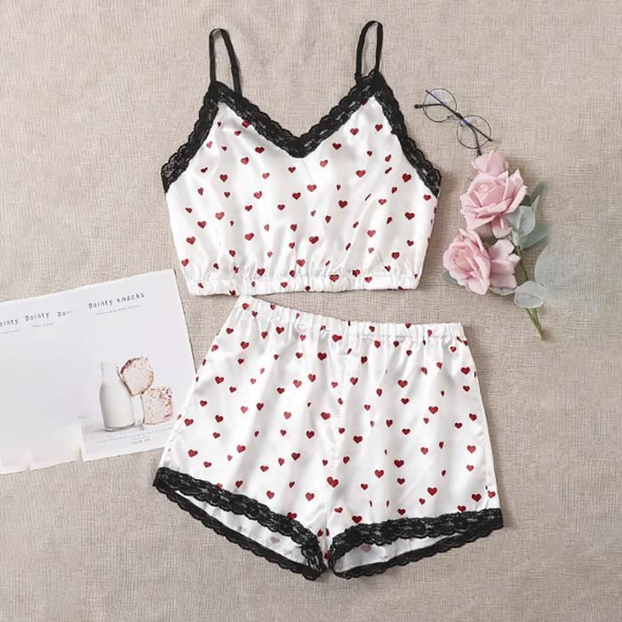 Ensemble De Lingerie Sexy En Dentelle Noire Pour Femme Exquise Blanc
